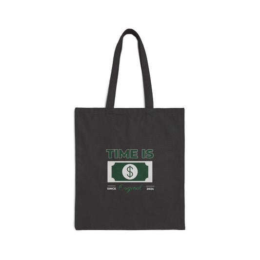 Time is Money Canvas Tote Bag